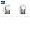 KLPバーシェーカー日本のクリスタルガラスカクテル攪拌カップコンテナバーテンダープロフェッショナルミックスウェアマグ6スタイル240124