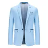 Autumn Blazer Mens Fashion Casual Suit Suknia ślubna Kurtka Formalne wieczorne ubranie 240124