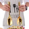 Ensemble de fourchettes à salade, cuillère à fourchette, serveur de cuisine en acier inoxydable, ustensiles à pâtes, vaisselle publique en or, outils de Restaurant pour Buffet