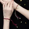 リンクブレスレットアニメTian Guan Ci Fu Bracelet Heaven公式祝福Hua Cheng Xie Lian Cosplayハンドロープペンダントジュエリーギフト