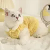 Costumes pour chats, vêtements pour animaux de compagnie, prévention des poils chauds d'hiver, fournitures pour chiens et chemises de nuit, deux jambes de pantalon