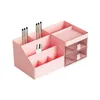 Stationary Organizer flera fack Desktop Organizer Makeup Drawers Stationery Storage Box Desk 240125