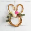 Decorative Flowers Lighted Easter Wreath Cute Flower Light Up Happy Door Decorations Wall Decor Spring