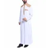 Ethnische Kleidung Muslim Robe Männer Jubba Thobe Saudi-Arabien Kaftan Pour Homme Musulman Abaya Qamis Caftan Islamische Mode Islam Kleid Eid