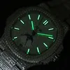 Reloj de diamantes brillantes Relojes de diseño para hombres Reloj de pulsera de negocios resistente al agua con movimiento mecánico automático de 41 mm de alta calidad Bzafiro de acero inoxidable