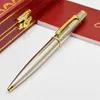 MOM CT D Series Luxury Point Pens Metallic Stripe with Baozhu On Top Writing Highted Sentalery Highlualy Supplies 240124