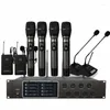 Microfones EPXCM 8 -kanaler Professionell UHF Wireless Micropon System Handhållen MIC Stabil mottagning för karaoke -party Stage Church