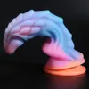 Gode lumineux Anal Sex Toys pour femmes hommes coloré brillant gode pénis énorme Dragon monstre gode godemichet anal jouets pour adultes 240126