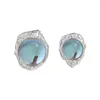 Stud Earrings MSE024 2024 Dream Style 925 Sterling Silver With Moon Stone Earring Women Accessories Jewelry Supplies Party