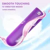 10-Gang-Mini-Vibro-Ei-Lippenstift-Kugel-Vibrator-Silikon-Sexspielzeug für Frauen, springender Massagestab, Klitoris-Stimulator 240202