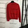 Fashion Pullover Sweaters Womens Knit Topps Luxury Long Sleeve tröja Klassiska bokstäver broderi flickor tröja kläder