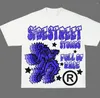 Herr t -skjortor skjorta y2k punk hiphop stil grafisk tryck tshirt män överdimensionerad kort ärm streetwear harajuku toppar tees crew nack 2024