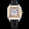 Handmade Diamond Watch Mens Designer Watches Automatic Mechanical 8215 Movement 40mm Sapphire Rubber Strap Multiple Colors High Quality Wristwatch