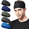 Correndo bandana para homens sweatbands esportes treino de fitness ginásio yoga unisex hairband 5 pacote 240125