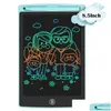 Tabletas gráficas Plumas LCD Tableta de escritura 8.5 pulgadas Electrónica Ding Iti Colorf Sn Pads de escritura a mano Pad Tableros de notas para niños Adt Drop Del Otcqv