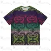 Casual Gallery T-shirt Luxury Fashion Loose Mens and Womens Brand Short Sleeve Hip Hop Street Wear Monogram Print Simple 5 NS38