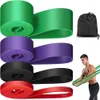 Bande de résistance Ceinture élastique de sport en latex robuste Bandes d'assistance de traction pour l'entraînement Pilates Out Fitness Shape Body Home Gym 240127