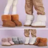 Mode Bjd Puppe Schnee stiefel Schuhe Bjd Puppe Zubehör winter Schuhe Candy Farbe Für 27-30 cm 1/6 Bjd Yosd Myou Puppe 240123