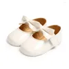 First Walkers Baby Girls Steps Shoes PU Leather With Bow Infant Toddlers Walking Party Foot Wear Fashion Accessories Kids