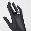 Eulonvan Vintage Luxury Engagement Wedding 925 Sterling Silver Jewelry Rings For Men Black Resin Drop S3820 Size 6 13 240125