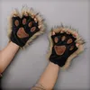 Wolf Poten Vingerloze Handschoenen Harige Kitten Poot Vossen Klauwen Wanten Lolita Gothic Cosplay Kostuum Partij Accessoire Dropship 240127