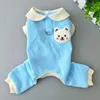 Cão vestuário roupas de inverno roupas macacão macacão pequeno traje pijama yorkies pomeranian poodle bichon schnauzer animal de estimação