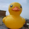 6mH (20ft) With blower wholesale Creative giant PVC yellow inflatable duck Customized Cute Model Cartoon for Advertising