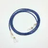 Lii Ji Blue Eyeglasses Chain Stone 2mm Lazuli Lazuli Hovedy Strendy Genslases Excaptory Netclace Gift Mask Hanging Rope 240202