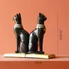 1pcs Creative Egyptian Bastet Collectible Figurine Cat Goddess Statue Candle Holder Home Garden Mini Animal Ornament 240124