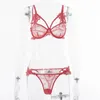 Bras Sets YiDuo Pink Lingerie Set For Women Sexy Lace Erotic Female Underwear Transparent Bra And Panty 2 Piece Club Wear