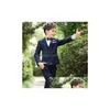 Suits Kids Boys Wedding Blazers Black Boy Slim Blazer Stylish Formal Sets For Party Clothes Flower Clothing 231213 Drop Delivery Bab Dhm3P