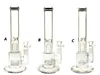 Glass Hookah Bongs Pipes (44+65) mm 12 tum Strig med PERC och 14mm Bowl 600G/PC för 3 -stil GB003A