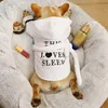 Francuski buldog piżamowy bluzy z kapturem Pet Dog ubrania dla małych psów odzież Chihuahua szlafrok szlafrope