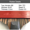 Kokutaku ittf Professional 456 Star Ping Pong Racket Carbon Table Tennis Bat Paddle Setは、バッグ付きゴムのにきました240122