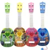 Wholesale Children's Imitation Musical Instrument Yukri Gift Mini Guitar Can Play Early Education Enlightenment Music Toy