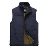 Gilet invernale da uomo in pile caldo con molte tasche Autunno maschile Casual spesso gilet multitasche Pographer giacca senza maniche 240202