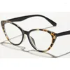 Sonnenbrillenrahmen Cat Eye Anti-Blaulicht-Brille Männer Frauen Plain Computer Transparente Linse Anti-Ermüdungsbrille