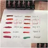 립스틱 New Kl 브랜드 12 색 립 B 메이크업 오래 지속되는 수분 립글로스 화장품 배출 배달 건강 미용 메이크업 입술 Otzsn