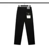 Stone Stone Pants Black Jeans Autumn Style Straight Tube Loose High Street Island Fashion Märke MENS OCH WOMENS