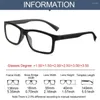 Solglasögon anti Blue Light Reading Glasses Men Vintage Matte Square Presbyopia Eyeglasses Women Ultralight Farsighted Eyewear 1.0 till 3.5