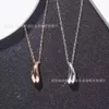 Designer Tiffaney Jewelry t Family Mermaids Tears Halskette Kleiner Wassertropfen Anhänger 925 Silber Erbsenhalskette