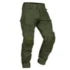 Männer Kampfhose mit Knieschützern Army Military Airsoft Tactical Cargo Sporthose Camouflage Multicam Trekking Jagdkleidung 240127