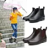 Chelsea Rain Buty Kobieta Kostka deszczowa gumowe buty bez poślizgu buty wodne żeńskie galoshes nadboi dla dorosłych 240125
