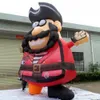 groothandel Giant 5m 16.4ft opblaasbare piraat cartoon opblaasbare viking Captain Character voor pretparkreclame