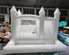 Коммерческий надувной белый дом с горкой и шариковой ямой из ПВХ 3 в 1. Свадебный джемпер «Лунная прогулка». Надувной свадебный надувной замок включает воздуходувку, бесплатный корабль.