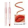 Double Head Lipstick Sexy Beauty Long Lasting Waterproof Pigment Matte Lipstick Pencils Moisturizer Lips Makeup Kit 240124