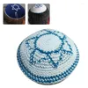 Bérets X7YA Chapeau Kippah unisexe moderne, casquette en coton blanc pour tenues juives à la mode