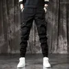 Men's Jeans Khaki Motorcycle Trousers With Pockets Man Cowboy Pants Cargo Retro Casual Kpop Y2k Streetwear 2024 Korean Autumn Xs