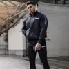 Hommes veste coton brodé Cardigan Zip Sportswear sport Fitness vêtements Jogger Gym course entraînement musculation sweat 240123