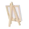 12pcs Artists 5 inch Mini Easel 3 inch x3 inch Mini Canvas Set Painting Kids Craft DIY Drawing Small Table Easel for School 240129